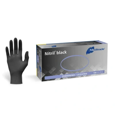 Abbildung von Nitril black Gr. M 100 Handschuhe