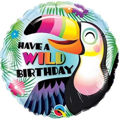 Abbildung von Folie Ballon hat einen wilden Geburtstag