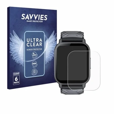 Abbildung von Savvies 6 Stück Schutzfolie für WeurGhy Y6 1.85&quot; Displayschutz Folie Ultra Transparent