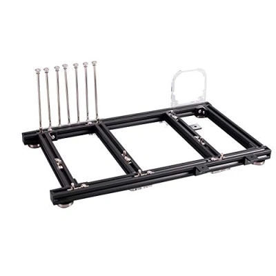 Abbildung von VBESTLIFE DIY Computergehäuse, Open Frame Aluminiumlegierung ATX Computer PC Gehäuse Übertaktungstestplattform