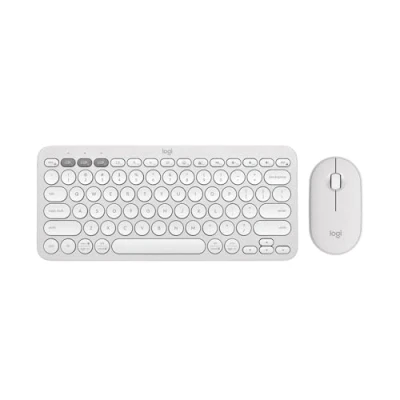 Abbildung von Logitech Pebble 2 Combo US QWERTY Layout International Layout, Weiß