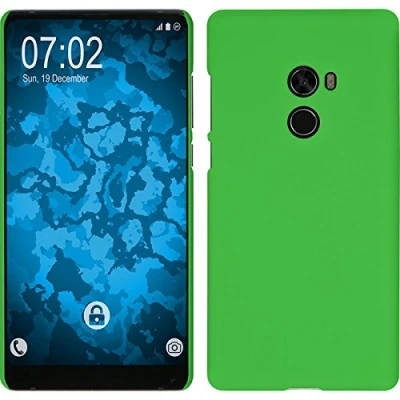 Abbildung von PhoneNatic case kompatibel mit Xiaomi Mi Mix 2 Hülle grün gummiert Hard Cover