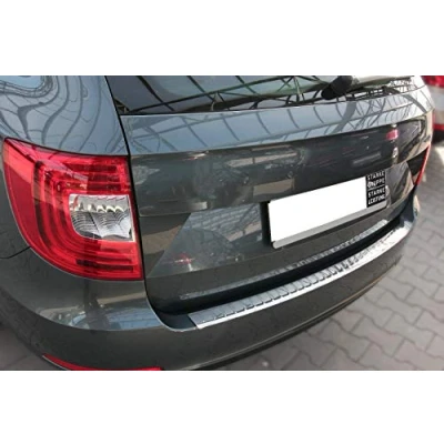 Abbildung von Recambo CT LKS 2020 LADEKANTENSCHUTZ Edelstahl Chrom für Skoda SUPERB II Kombi, 2010 2015 +ABKANTUNG, Large