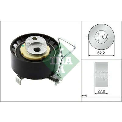 Abbildung von INA 531 0928 10 Spannrolle, Zahnriemen VOLVO: XC60 I, V60 XC70 II Kombi