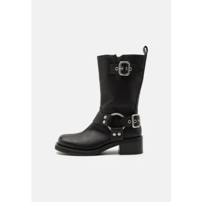 Abbildung von Steve Madden EN Route Cowboy/Bikerboot, Damen, Größe: 37, Black Schuhe