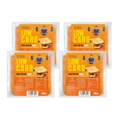 Abbildung von STEINER&#039;s low carb high protein Toast nur 0,9g Net Carbs 22g Eiweiß (4x280g)