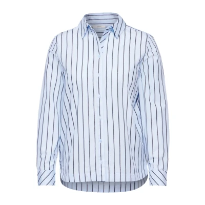 Abbildung von Cecil Gestreifte Hemdbluse, Damen, Größe: XL, Blau