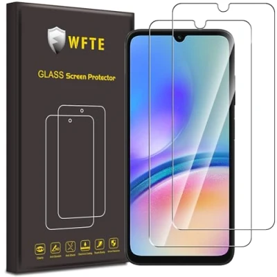 Abbildung von WFTE [2 Stück Schutzfolie für Samsung Galaxy A05S/A05 Panzerglas Glasfolie 9H Härte, Anti Kratzen, Bläschen Displayschutzfolien Panzer Schutz Glas A05S