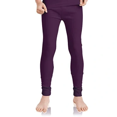 Abbildung von MT Kinder Ski &amp; Thermohose Winter Unterwäsche lang für Jungen und Mädchen Lila 122 128