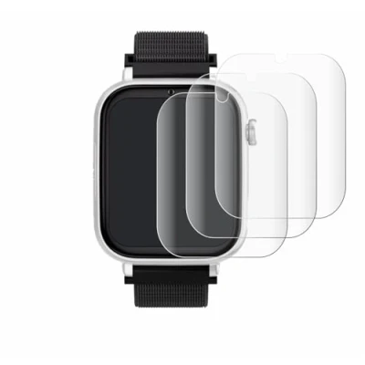 Abbildung von Savvies 4 Stück Full Screen Schutzfolie für SaveFamily SaveWatch Plus Cover Displayschutz Folie [3D Curved, Transparent, Anti Fingerabdruck]