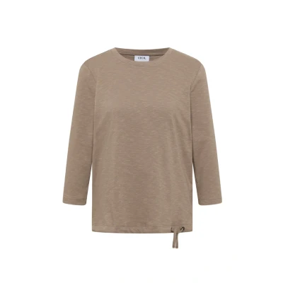 Abbildung von Cecil Langarmshirt, Damen, Größe: XL, Braun
