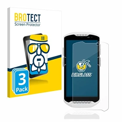 Abbildung von BROTECT Schutzglas für Zebra TC57 (3 Stück) Schutzfolie Panzer Folie Glas [Extrem Kratzfest 9H, Anti Fingerprint, Ultra Transparent]