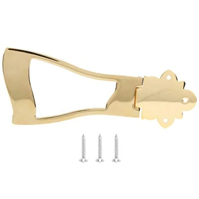 Abbildung von Keenso Bridge Saitenhalter Gitarre Chrome für Archtop Jazz Hollow Musikinstrument Zubehör