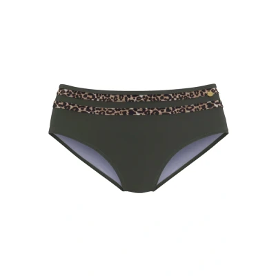 Abbildung von Lascana Bikinihose, Damen, Größe: 32, Oliv leo