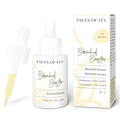 Abbildung von Bakuchiol Serum Anti Aging Booster 1% natürliche Retinol Alternative Q10 &amp; Lecithin FACES OF FEY Wirkstoffkosmetik 30ml