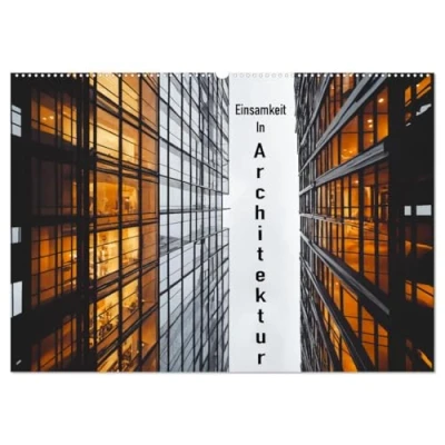 Abbildung von Einsamkeit in Architektur (Wandkalender 2025 DIN A2 quer), CALVENDO Monatskalender