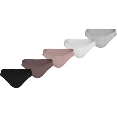 Abbildung von Calvin Klein Underwear Ideal Brief 5 PACK Slip, Damen, Größe: Large, Black/vintage pink/subdued/white/grey heather