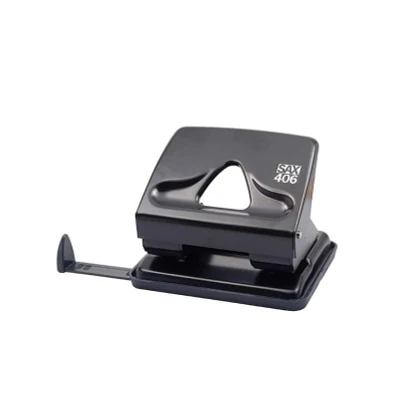 Abbildung von Locher SAX 406 schwarz Metall 30 Blatt 1 Stk.