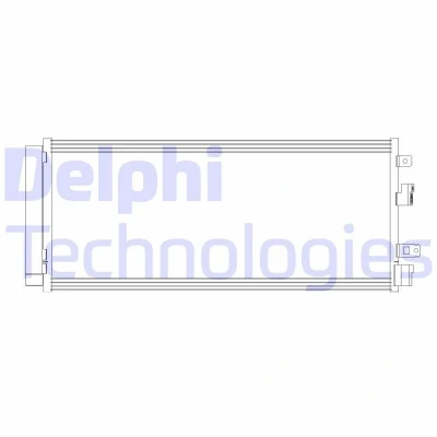 Abbildung von DELPHI CF20381 Klimakondensator mit Trockner 12 9 642 OPEL: Corsa E Schrägheck