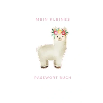 Abbildung von Passwort Buch mit Register: Mein kleines Buch; Notizbuch als Organizer und Manager für deine Zugangsdaten