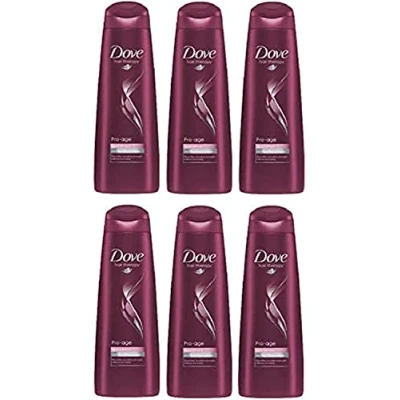 Abbildung von 6x Dove Shampoo Hair Therapy Pro Age zur Pflege trockener Haare 250ml