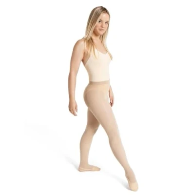 Abbildung von Capezio Women&#039;s Ultra Soft Transition Tight with Self Knit Waistband Strumpfhose, Nude, S/M