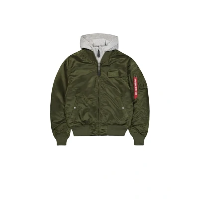 Abbildung von Alpha Industries MA1 DTEC Übergangsjacke, Herren, Größe: XL, Dark green