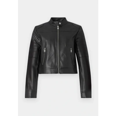 Abbildung von ONLY Lederimitatjacke &quot;ONLSARAMY FAUX LEATH MOTO JACKET CC OTW&quot;, ohne Kapuze
