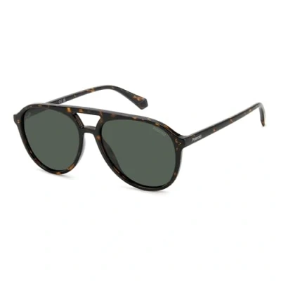Abbildung von Polaroid Unisex Sonnenbrille, Größe: 56, Havana