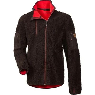 Abbildung von Parforce Windblock Faserpelz Wendejacke Braun/Rubinrot M