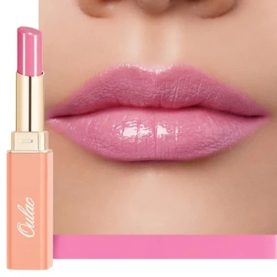 Abbildung von Oulac 2 in1 Lippenstift und Lip Balm, Saftiger Glänzender lippenpflege Lippenstift,Geschmeidige Hydratisierte Lippen, Glänzendes Finish für trockene, rissige, spröde Vegan 07
