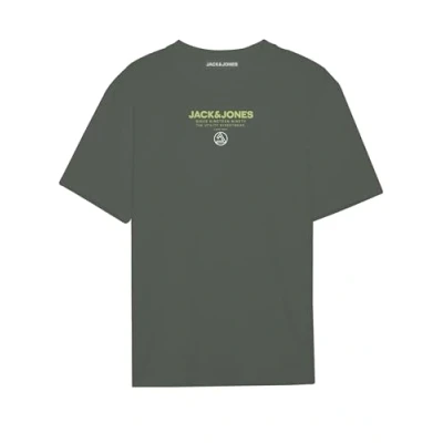 Abbildung von JACK&amp;JONES Herren JCOTYPO Tee SS Crew Neck FST T Shirt, Agave Green, Large