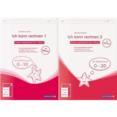 Abbildung von Ich kann rechnen 1 und 2 Ausgabe in A4 Schülerarbeitshefte für die 1. Klasse: Meine Sternchenhefte Mathematik zum selbstständigen Arbeiten im Set: ... Kombi (Mein Sternchenheft)