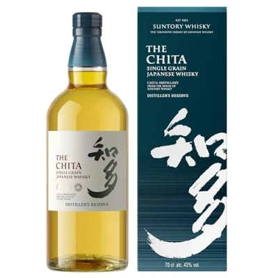 Abbildung von Suntory Whisky The Chita Single Grain Japanischer mit Geschenkverpackung einzigartig, ausbalancierter Geschmack 43% Vol 700ml Einzelflasche