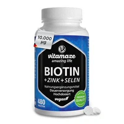 Abbildung von Biotin 10 mg + Zink Selen 480 St