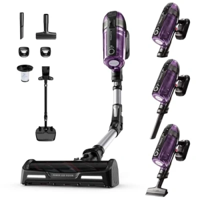 Abbildung von Rowenta RH98A0 X Force Flex 12.60 RH98A0WO, Akku Stabstaubsauger, Lila/Schwarz, 0.9 liters