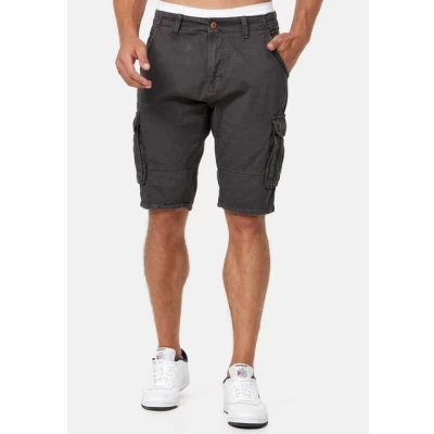 Abbildung von Indicode Jeans Monroe Shorts, Herren, Größe: Large, Raven
