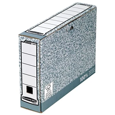 Abbildung von Bankers Box System Archivschachtel, A4, 10 Stück 80mm grau