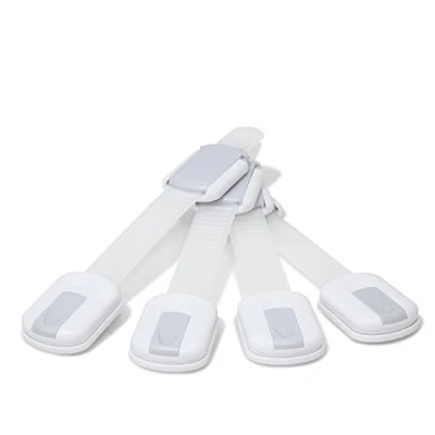 Abbildung von Achilles Kindersicherung, Schranksicherung Türsicherung Schubladensicherung für Kinder, 4 Stück (1er Pack) (weiss)