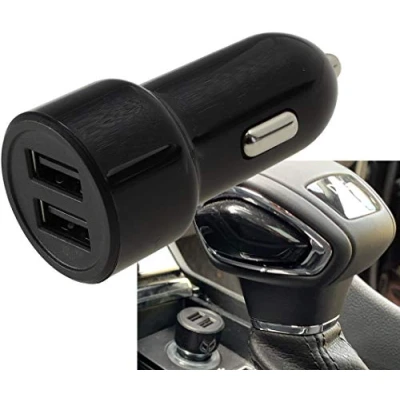 Abbildung von ChiliTec USB Kfz Ladegerät Duo 4,8A 24W In 12 24V=, Out 5V= 4,8A, 2X für Zig Anzünder Buchse