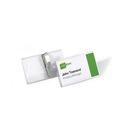 Abbildung von DURABLE Namensschilder transparent 7.5 cm x 4