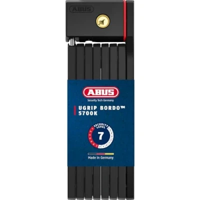 Abbildung von ABUS Unisex Faltschloss, Schwarz, 100 cm