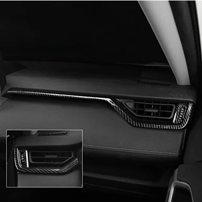 Abbildung von HIGH FLYING für RAV4 XA50 2019 2022 Interieur Belüftung Gitter Dekor ABS Kunststoff Kohlefaserfarbe 2 Stück