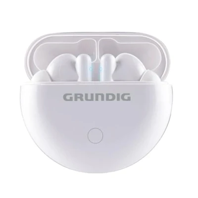 Abbildung von Grundig Kopfhörer Kabellos Bluetooth True Wireless Sport Earbuds Headset Bis zu 9 Stunden Spielzeit USB C Schnellladung Bequemer Sitz Weiß