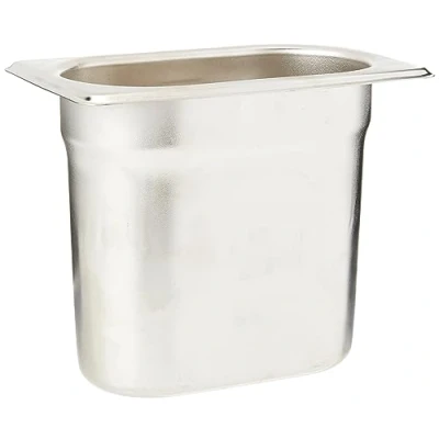Abbildung von Vogue K826 Edelstahlpfanne, 1/9 Gastronorm, 1 l, 150mm tief, Lebensmittelbehälter, Silberfarben