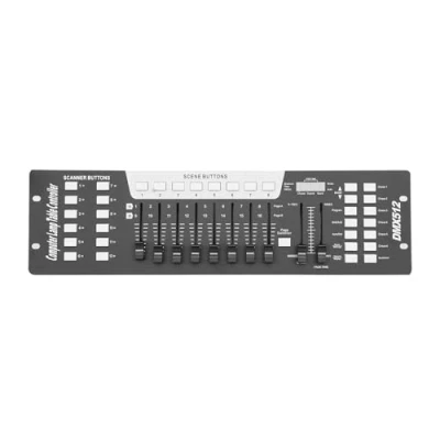 Abbildung von Dmx Controll Lichtmischpult, Controller 192 Kanäle Konsole, Lichtmixer 512 Lichtpult Pult Steuerung für Moving Head Licht Par Lights Fog Machine Partylicht Controler