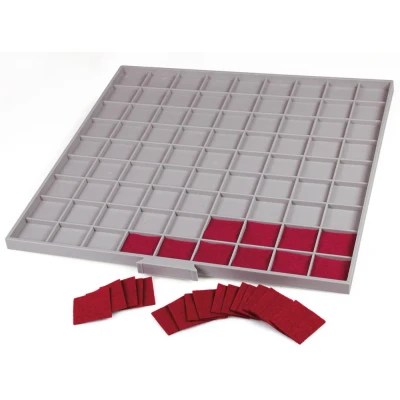 Abbildung von Safe BEBA Maxi Filz rot, 81 Fächer 29,6 x mm.