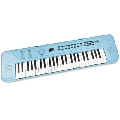 Abbildung von RockJam 49 Tasten USB Tastatur, Klavier, Babyblau
