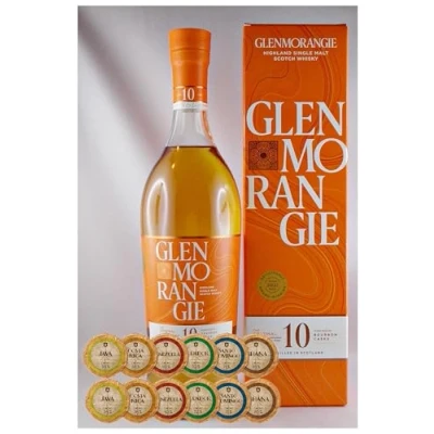 Abbildung von Glenmorangie Original Single Malt Whisky 10 Jahre + 12 Edelschokoladen in 6 Sorten