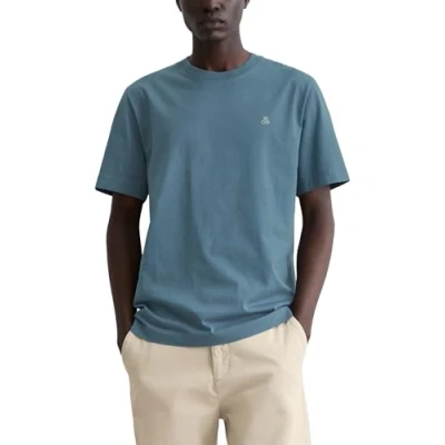 Abbildung von Marc O&#039;Polo Short Sleeve LOGO Crewneck Tshirt basic, Herren, Größe: XS, Storm